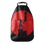 Red Sun Samurai Print Car Seat Organizers