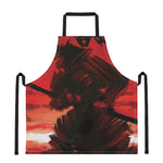 Red Sunset Samurai Print Apron