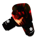 Red Sunset Samurai Print Boxing Gloves