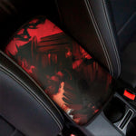 Red Sunset Samurai Print Car Center Console Cover