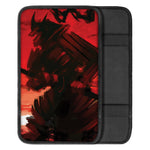 Red Sunset Samurai Print Car Center Console Cover