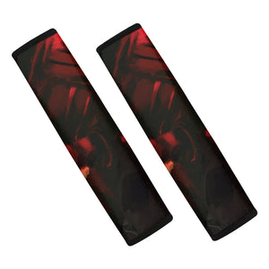 Red Sunset Samurai Print Car Seat Belt Covers