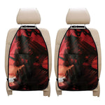 Red Sunset Samurai Print Car Seat Organizers
