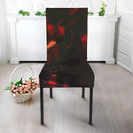 Red Sunset Samurai Print Dining Chair Slipcover