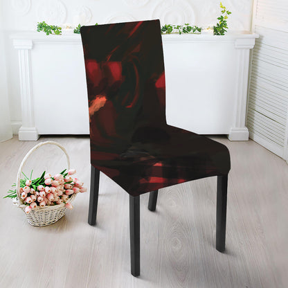 Red Sunset Samurai Print Dining Chair Slipcover