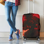 Red Sunset Samurai Print Luggage Cover