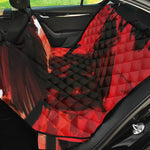 Red Sunset Samurai Print Pet Car Back Seat Cover