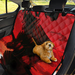 Red Sunset Samurai Print Pet Car Back Seat Cover