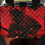 Red Sunset Samurai Print Pet Car Back Seat Cover