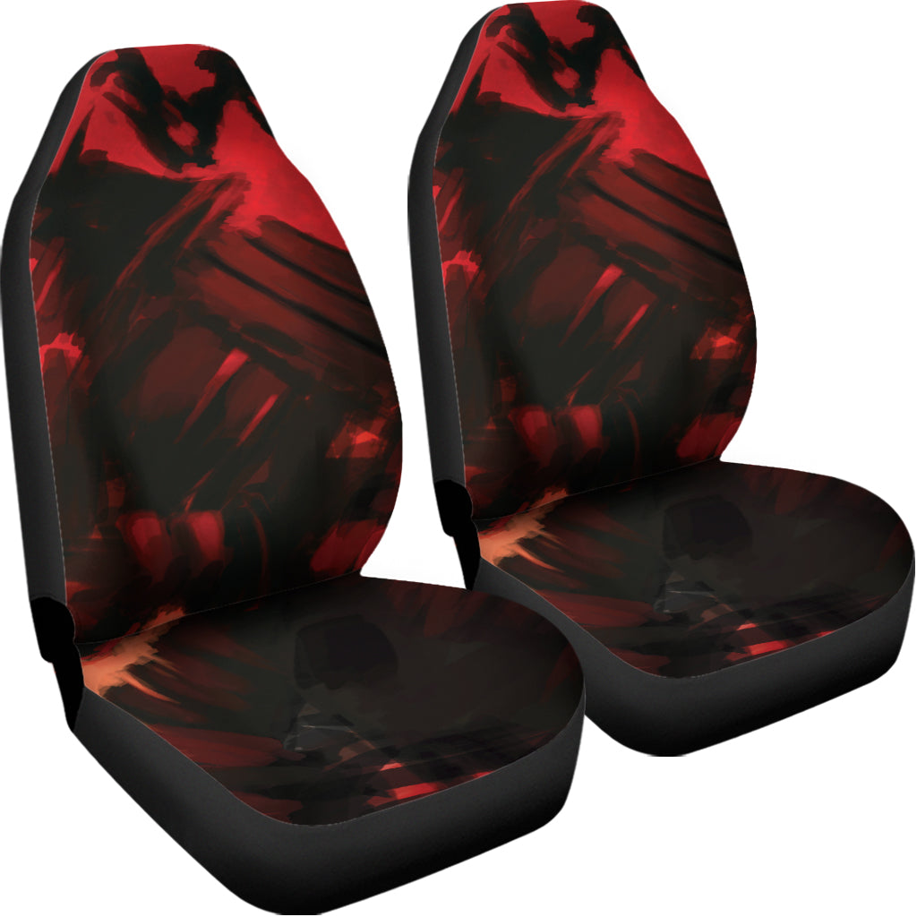 Red Sunset Samurai Print Universal Fit Car Seat Covers