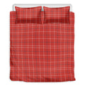 Red Tattersall Pattern Print Duvet Cover Bedding Set