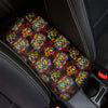 Red Tiger Tattoo Pattern Print Car Center Console Cover