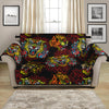 Red Tiger Tattoo Pattern Print Loveseat Protector