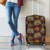 Red Tiger Tattoo Pattern Print Luggage Cover