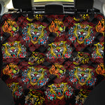 Red Tiger Tattoo Pattern Print Pet Car Back Seat Cover