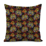 Red Tiger Tattoo Pattern Print Pillow Cover