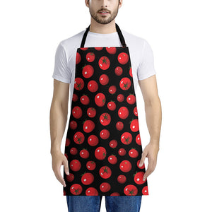 Red Tomato Pattern Print Apron