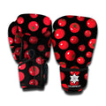 Red Tomato Pattern Print Boxing Gloves