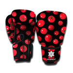 Red Tomato Pattern Print Boxing Gloves