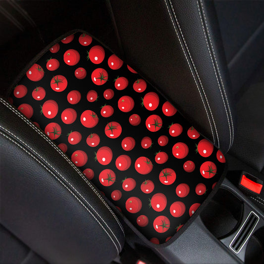 Red Tomato Pattern Print Car Center Console Cover