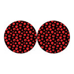 Red Tomato Pattern Print Car Coasters