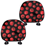 Red Tomato Pattern Print Car Headrest Covers
