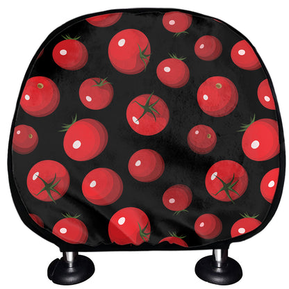 Red Tomato Pattern Print Car Headrest Covers