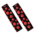 Red Tomato Pattern Print Car Seat Belt Covers