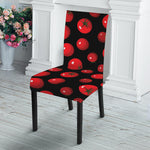 Red Tomato Pattern Print Dining Chair Slipcover
