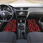 Red Tomato Pattern Print Front and Back Car Floor Mats