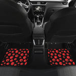 Red Tomato Pattern Print Front and Back Car Floor Mats