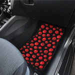 Red Tomato Pattern Print Front and Back Car Floor Mats
