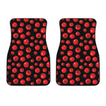 Red Tomato Pattern Print Front Car Floor Mats