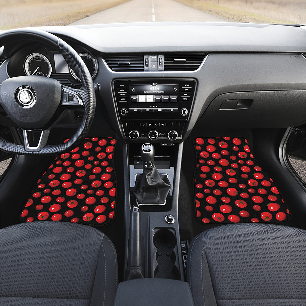 Red Tomato Pattern Print Front Car Floor Mats