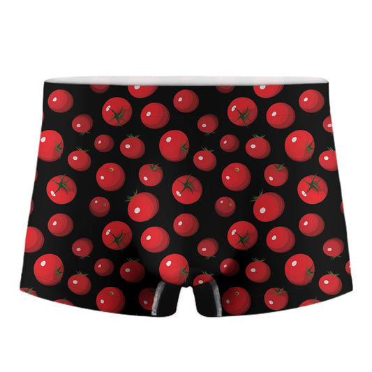 Red Tomato Pattern Print Men's Boxer Briefs