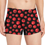 Red Tomato Pattern Print Men's Boxer Briefs
