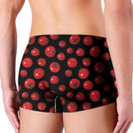Red Tomato Pattern Print Men's Boxer Briefs