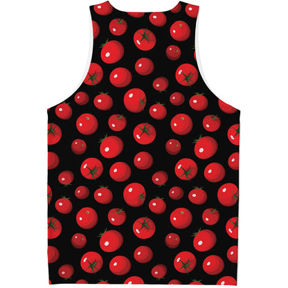Red Tomato Pattern Print Men's Tank Top