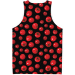 Red Tomato Pattern Print Men's Tank Top