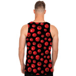 Red Tomato Pattern Print Men's Tank Top