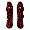 Red Tomato Pattern Print Muay Thai Shin Guards