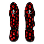 Red Tomato Pattern Print Muay Thai Shin Guard