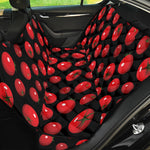 Red Tomato Pattern Print Pet Car Back Seat Cover