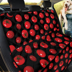 Red Tomato Pattern Print Pet Car Back Seat Cover
