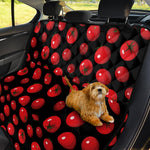 Red Tomato Pattern Print Pet Car Back Seat Cover