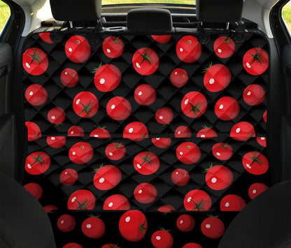 Red Tomato Pattern Print Pet Car Back Seat Cover