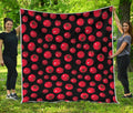 Red Tomato Pattern Print Quilt