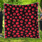 Red Tomato Pattern Print Quilt