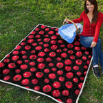 Red Tomato Pattern Print Quilt