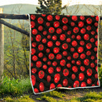 Red Tomato Pattern Print Quilt